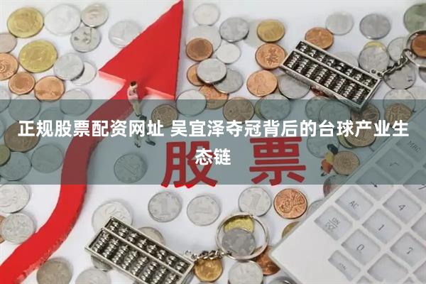 正规股票配资网址 吴宜泽夺冠背后的台球产业生态链